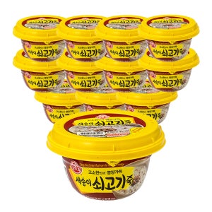오뚜기 용기죽 새송이쇠고기죽 285g 12개