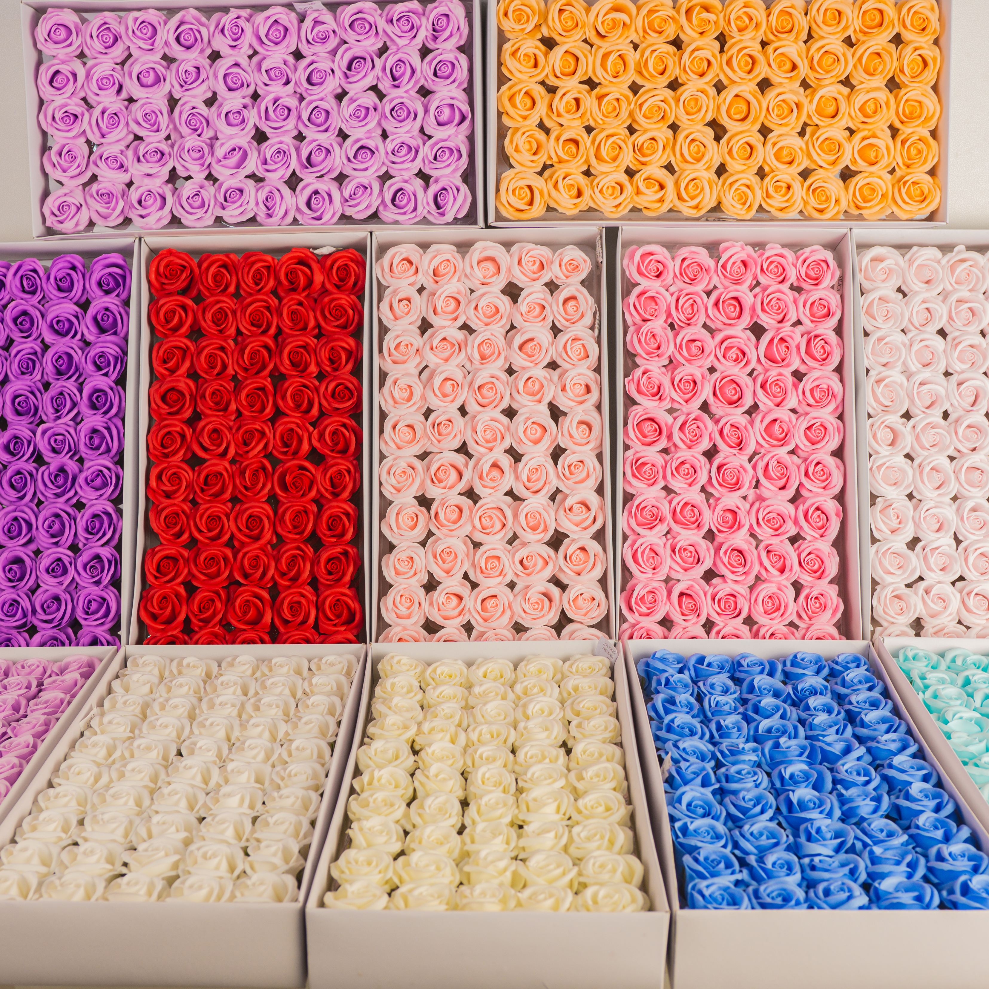 3겹 장미비누꽃 카네이션 도매 꽃다발