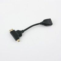 포터블 모니터 TV 니콘 캐논 EOS 소니 DSLR 카메라 연결 HDMI to MINI MICRO HDMI 젠더