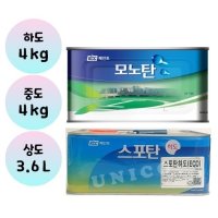 KCC모노탄 4kg, 3.6L 1액형 우레탄 페인트 스포탄 옥상방수 하도 중도 상도