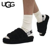 어그 UGG 플러프 예 슬라이드 여성 플랫폼 키높이 털 슬리퍼 샌들