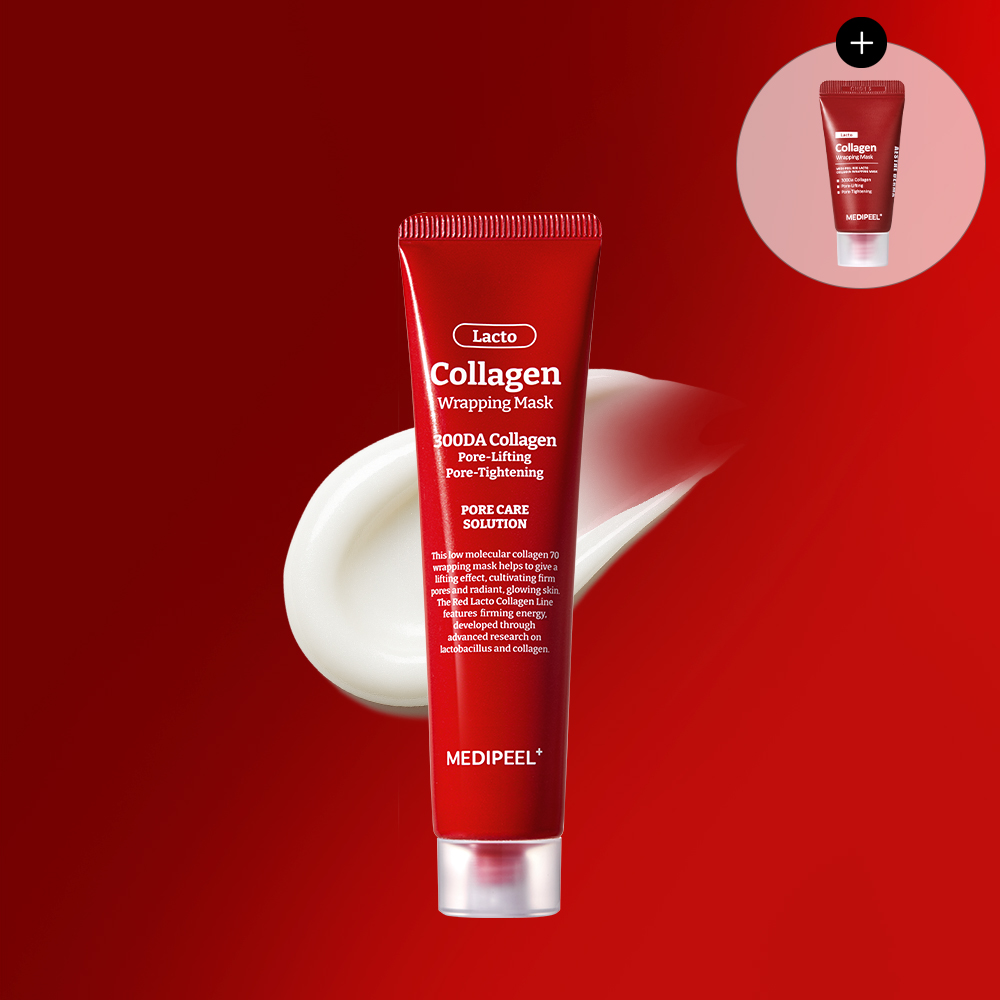 메디필 레드 락토 콜라겐 랩핑 마스크 70ml +15ml 물광 모공 콜라겐팩