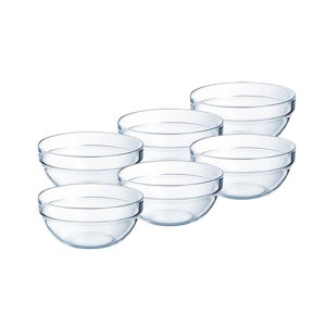 루미낙 엠필러볼 전자렌지용 강화유리 믹싱볼 엠필러블볼 7호(17cm) 6개 전용박스 세트