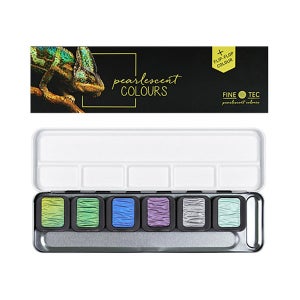 파인텍 수채물감세트 F0602 2.3x6.5x1.7 펄 6색