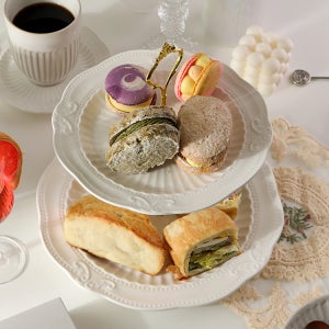 블랑쉬 애프터눈티세트 홈파티 디저트접시 플레이트 2단(CRD0020)