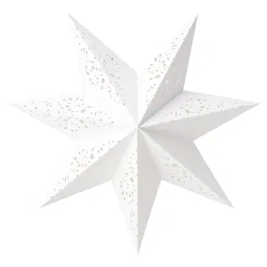 이케아 별모양 전등갓 크리스마스 조명 레이스 화이트 48cm 스트롤라 006.399.00