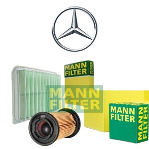 벤츠 CLS 에어필터 오일필터 세트 (W219 04년-10년 CLS350 M272 MANN)