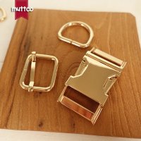 daol 10 set 금속 버클 조정 d 링/세트 diy 개 목걸이 2.5 cm emboitement 아연 합금 4 종류