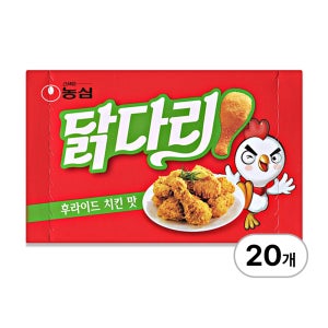 농심 닭다리 후라이드 치킨맛 66g x 20개 복날 닭다리과자