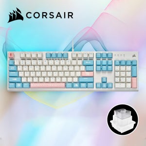 [국내정발] 커세어 K60 RGB PRO SWEET SKY 게이밍 기계식키보드 비올라축