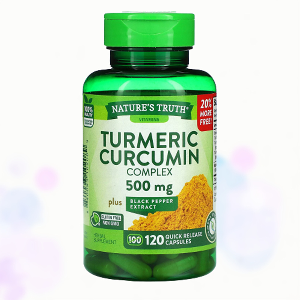 <b>네이처스트루</b> Curcumin 커큐민 500mg 강황 블랙 페퍼 흑후추 120캡슐