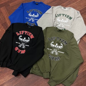 [MTM Ver.] 리프티즘 GYM 벌룬핏 맨투맨 짐웨어 헬스 남자 오버핏 운동복