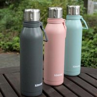 텀블러 보온 보냉 카페 심플 대용량 쉐이크 빨대 스테인레스 머그 핑크 700ml