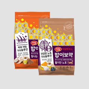(노령묘 맞춤) 밥이보약 CAT 고양이 사료 4kg (피모+노후)