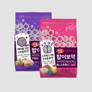 밥이보약 고양이 고양이 사료 4kg (헤어볼+NO 스트레스)