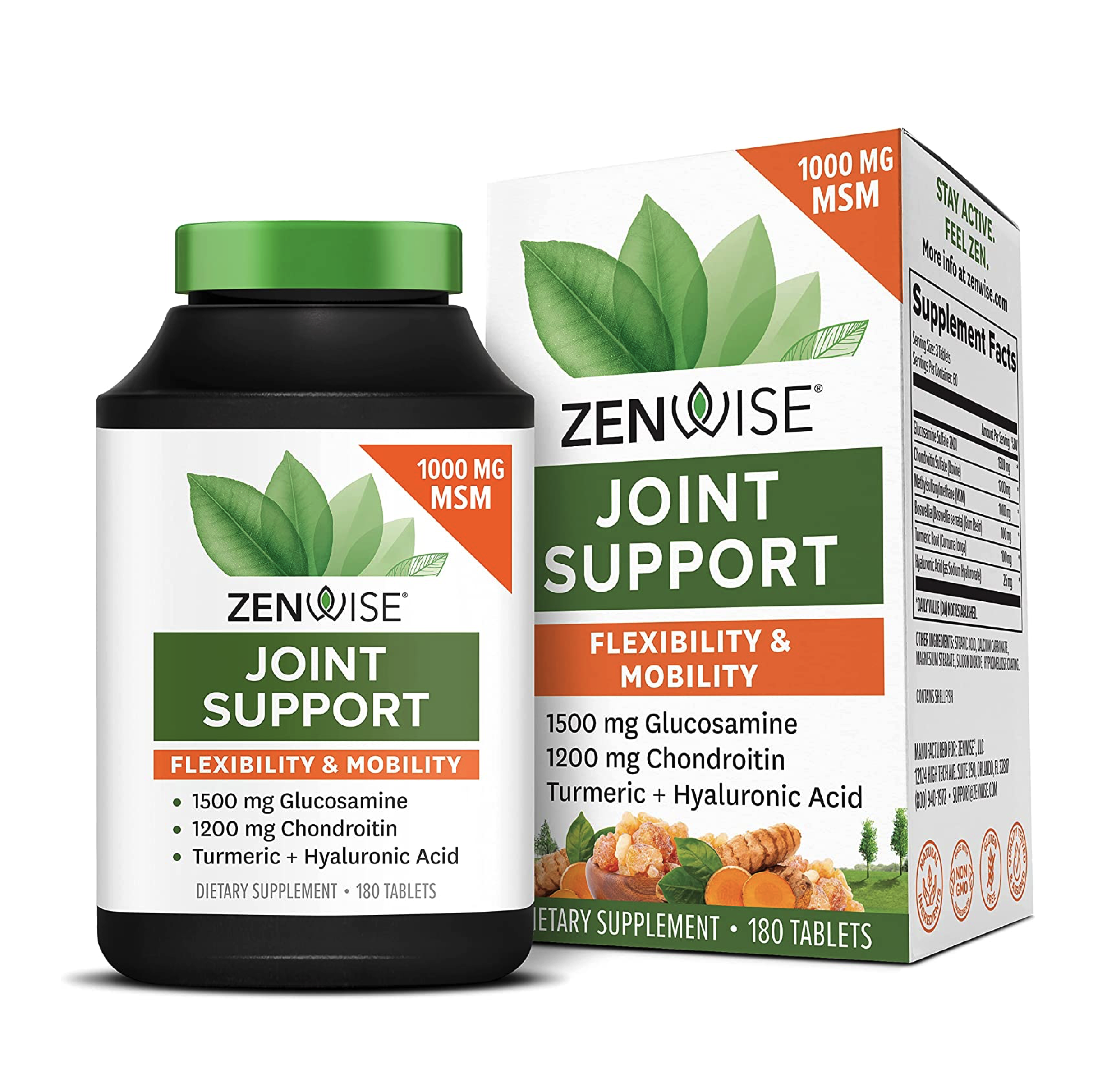 젠와이즈 조인트서포트 180타블렛 글루코사민 콘드로이친 Zenwise Joint