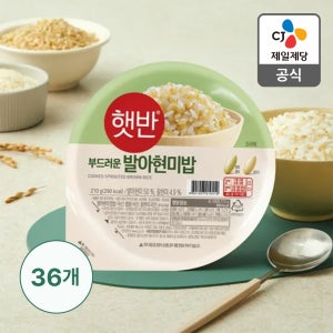 햇반 발아현미밥 210g, 36개