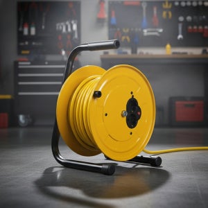 접지차단형 리드선 전기 릴선 전기 작업선 연장선 캠핑용 공회전방지 전선릴 20m 30m