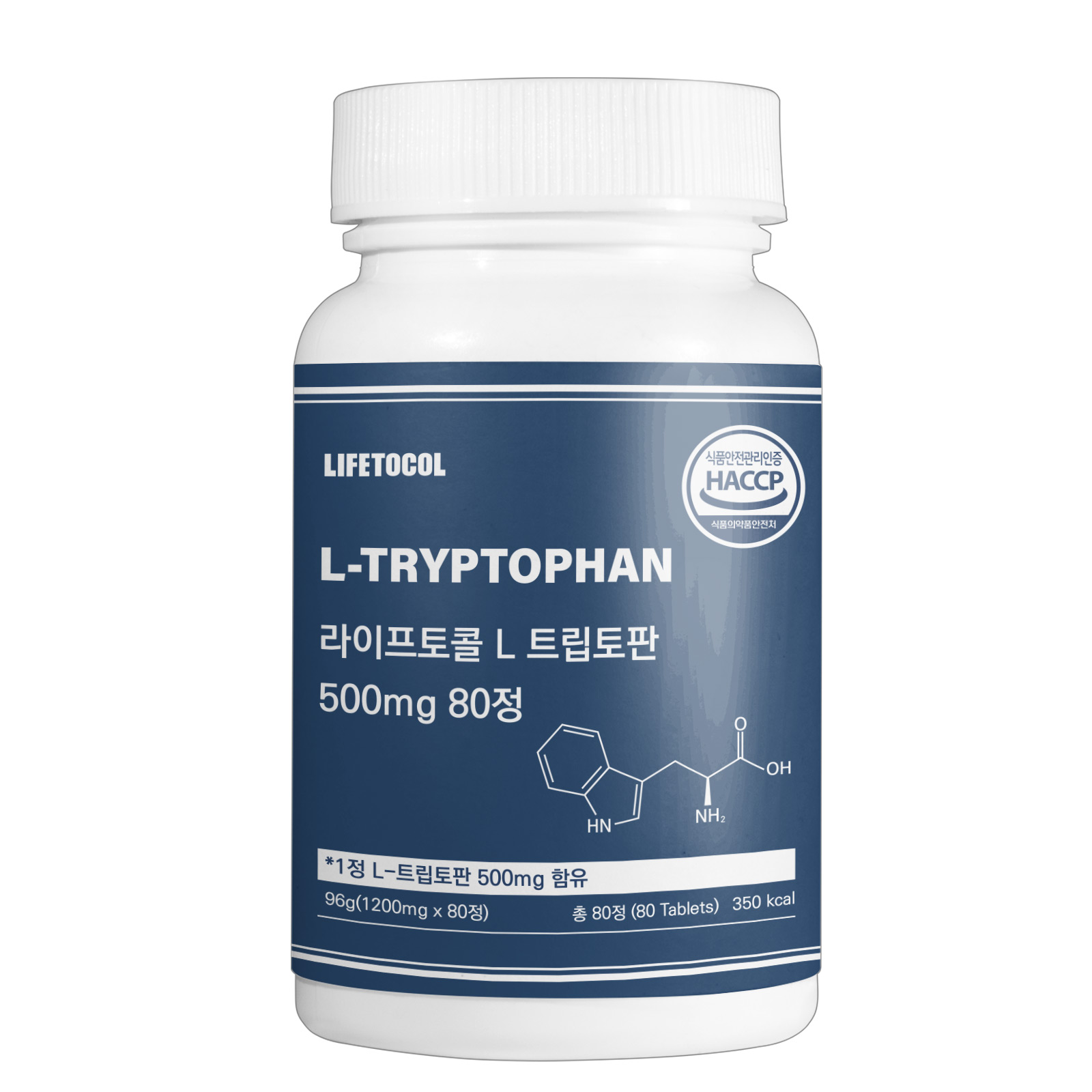 라이프토콜 <b>L</b> 엘 <b>트립토판</b> 500mg 80캡슐