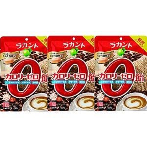 라칸토 칼로리 제로 사탕 커피우유 60g×3봉 일본사탕