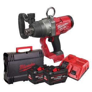 밀워키 M18 ONEFHIWF1-122X 하이토크임팩트렌치 18V 12.0Ah 포지 배터리 2개 세트