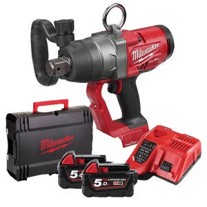 밀워키 M18 ONEFHIWF1-502X 하이토크임팩트렌치 18V 5.0Ah 배터리 2개 세트