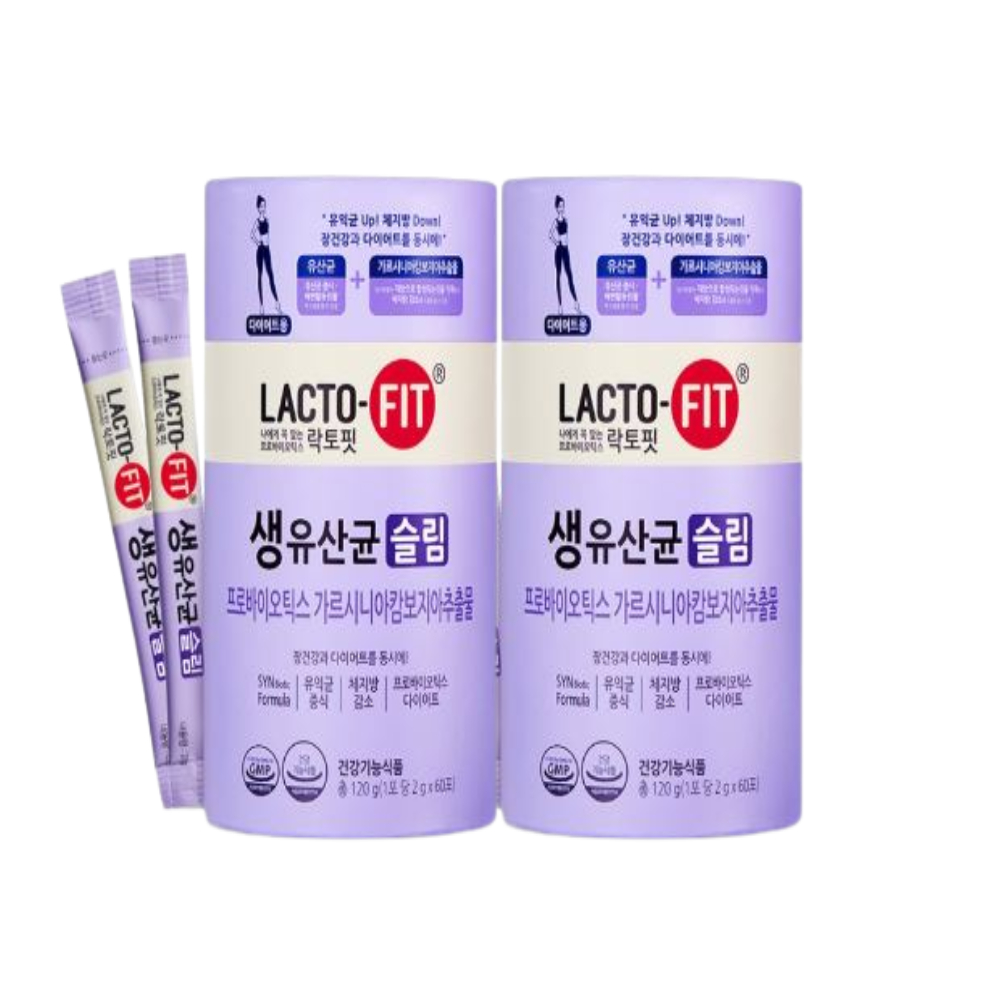 종근당 장건강 다이어트 락토핏 생<b>유산</b>균 <b>슬림</b> 2g x 60포(2통)