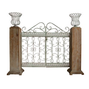 프렌치 전원주택 대문 접이식 철제 담장 울타리