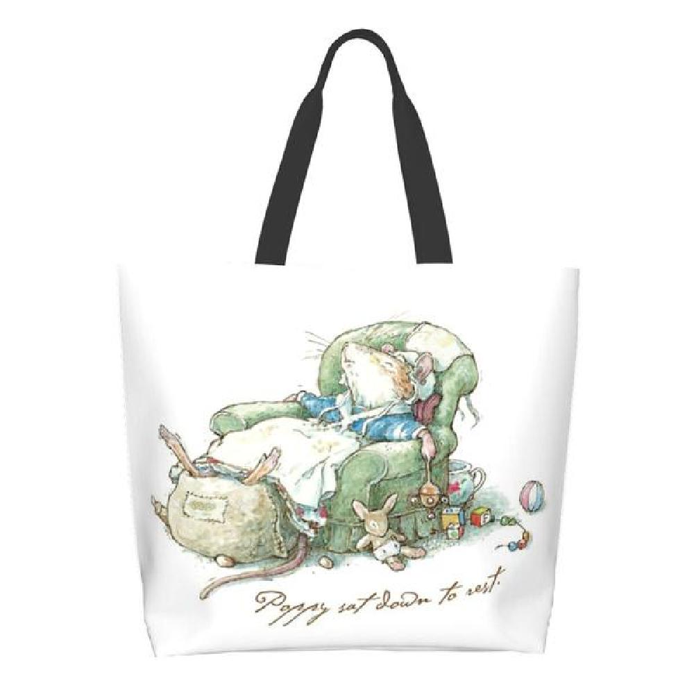 Brambly Hedge Poppy Sat 토트 백 쇼퍼 여성용 학교 가방 Diy 액세서리 백팩