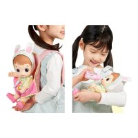 젖병 옷입히기 아기 인형아기띠 장난감 소품 동생인형