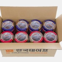 OPP 박스 테이프 24mm 100개 대용량 택배 포장 투명테이프