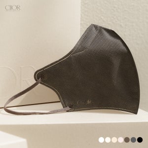 다크그레이 Ciior 25매입 씨오르 사계절용 브이핏 새부리형마스크 패션 컬러 귀편한마스크