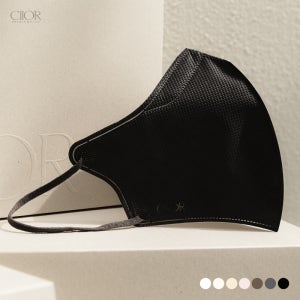 시크블랙 Ciior 25매입 씨오르 사계절용 브이핏 새부리형마스크 패션 컬러 귀편한마스크