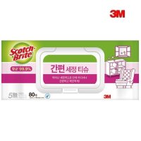 3M 스카치 항균 99.9% 다용도 간편 세정 티슈 80매