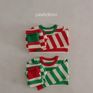 [ peekaboo ] 삐삐 상하세트(도톰) 크리스마스 선물 패밀리룩 피카부