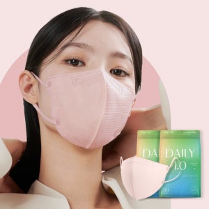 CLA 클라 라이트 KF94 데일리 새부리형 컬러 마스크 대형 핑크 50매+50매