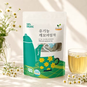 [슈퍼적립] 유기농 캐모마일 카모마일 허브차 허브티 티백 25개입