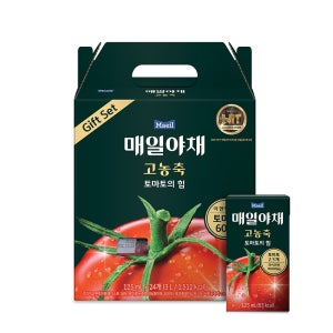 [선물세트] 매일야채 고농축 토마토의 힘 125ml 24팩