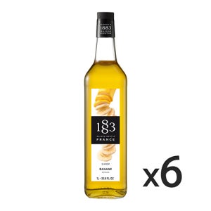 1883 바나나 시럽 1000ml 6개 에이드 스무디 홈카페 커피 카페 과일
