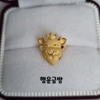 [행운금방] 24k 순금 소 하트 아기 반지 백일 돌반지 3.75g