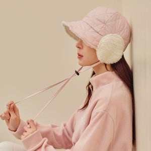 제이투제이 겨울 골프모자 뽀글 귀마개 패딩모자