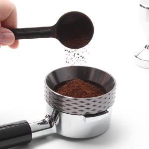 디스트리뷰터 커피 템퍼 탬퍼 칠침봉 채널링 패턴 도징링 실버 53mm