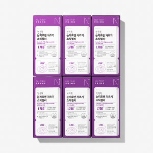 뉴트립 눈 피로엔 루테올린 차즈기 스틱젤리 차즈기추출물 500mg 14포, 6개