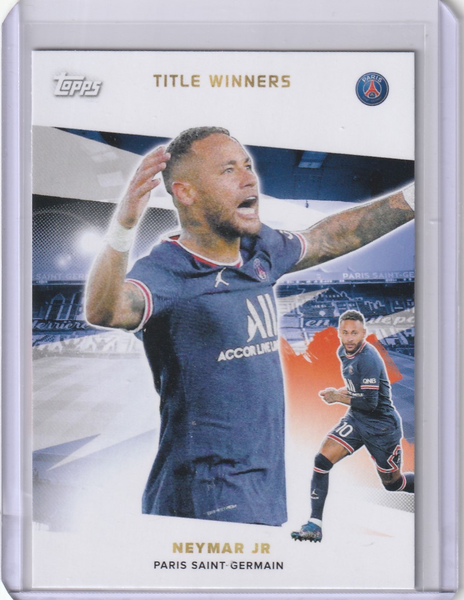 네이마르 설명필독 2021-22 Topps PSG Team Set Title Winners No-40 축구카드