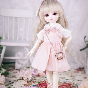 구체관절인형 옷 세일러 원피스 핑크 26cm USD 도리스돌30