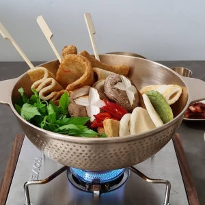 우리놋 샤브샤브 30CM 방짜유기 직화 냄비 유기그릇