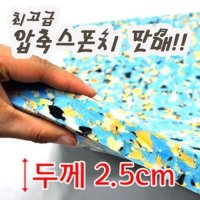 방석용 압축스펀지