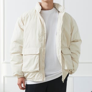 남자 숏 패딩 투웨이 유틸 투포켓 웰론 점퍼