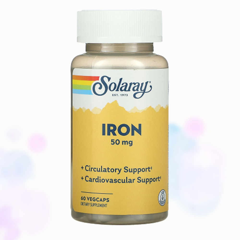 솔라레이 <b>Iron</b> 철분 <b>50mg</b> 60캡슐