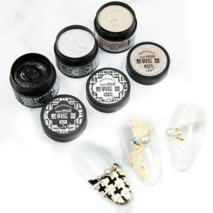 괜찮은 트위드젤 5g 3종택1 겨울니트벨벳 네일아트